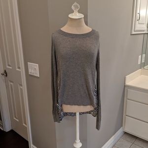 Mixed media sweater